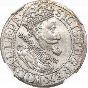 Sigismund III, 18 groschen 1615, Danzig - NGC AU Details