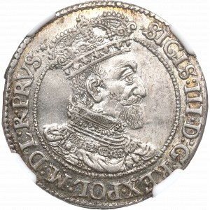 Sigismund III. Vasa, Ort 1618, Danzig - ex Pączkowski NGC AU58