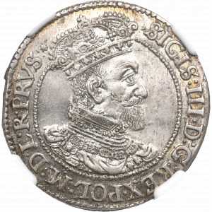 Sigismund III, 18 groschen 1618, Danzig - NGC AU58