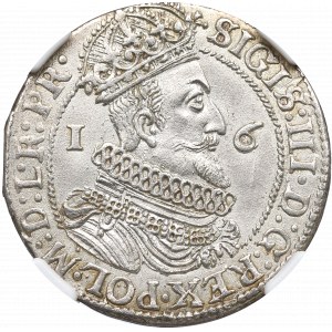 Sigismund III. Vasa, Ort 1623/4, Danzig - ex Pączkowski NGC MS62