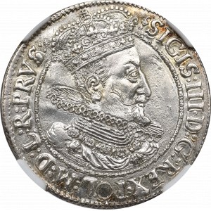 Sigismund III, 18 groschen 1616, Danzig - NGC MS63