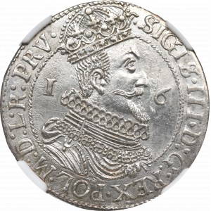 Sigismund III Vasa, Ort 1623, Danzig - ex Pączkowski PRV NGC MS63