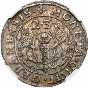 Sigismund III Vasa, Ort 1623, Danzig - ex Pączkowski PR NGC MS64