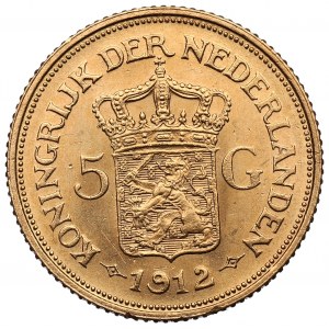 Niderlandy, 5 guldenów 1912