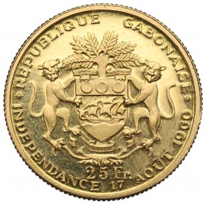 Gabon, 25 franków 1960 - Proof