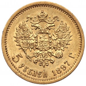 Russland, Nikolaus II., 5 Rubel 1897 АГ