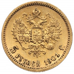 Rosja, Mikołaj II, 5 Rubli 1901 ФЗ