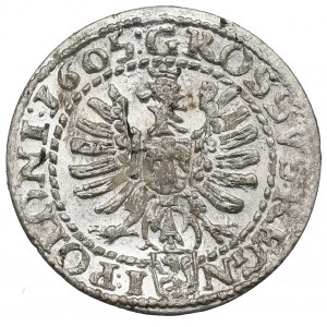 Zygmunt III Waza, Grosz 1605, Kraków - nieopisany
