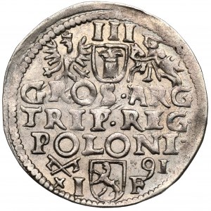 Sigismund III. Vasa, Trojak 1591, Poznań - nicht beschrieben