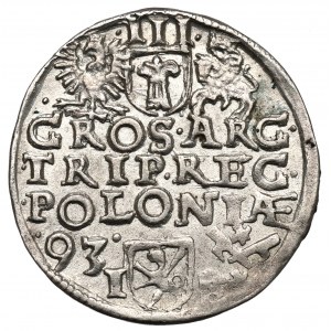 Zygmunt III Waza, Trojak 1593, Poznań - nieopisany