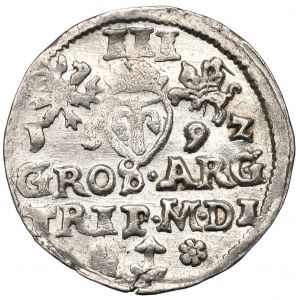 Zygmunt III Waza, Trojak 1592, Wilno - menniczy