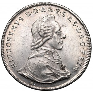 Austria, Bishopic of Salzburg, Hieronim Joseph, Thaler 1784