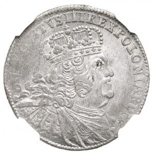 August III Saxon, 8 Pennies 1753, Leipzig - NGC MS63