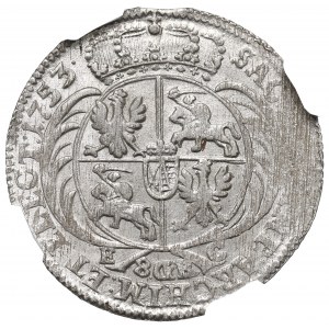 August III Sas, 8 Groszy 1753, Lipsk - NGC MS63