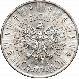 II Republic of Poland, 10 zloty 1934 Pilsudski