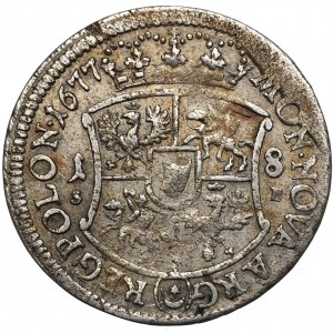 Ioan III Sobieski, 18 groschen 1677