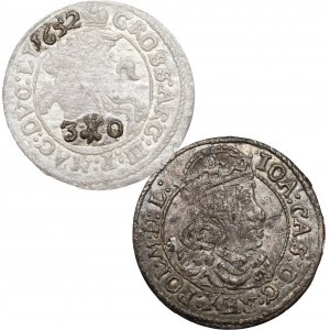 Johannes II. Kasimir, Trojak 1652, Vilnius - RARE / UNCLEAN