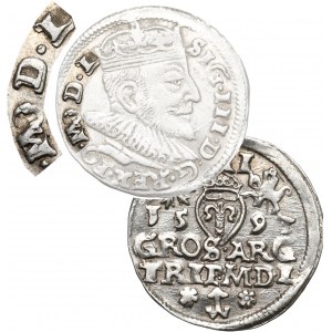 Zygmunt III Waza, Trojak 1593, Wilno - MODL - rzadki