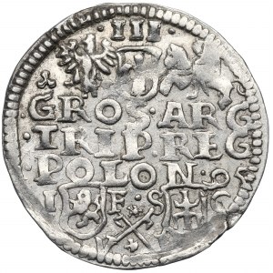 Zygmunt III Waza, Trojak 1595, Bydgoszcz - b.ładny