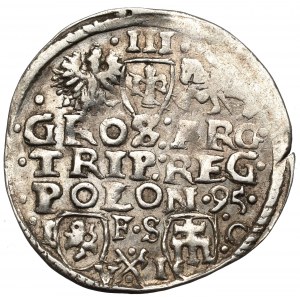 Zygmunt III Waza, Trojak 1595, Bydgoszcz - nieopisany - rzadszy