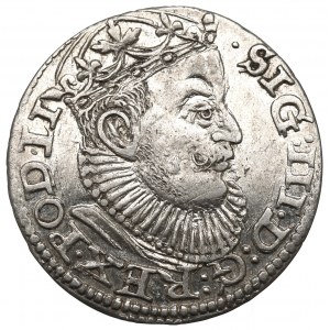 Zygmunt III Waza, Trojak 1589, Ryga - krzyżyki - menniczy