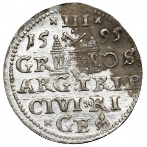 Sigismund III, 3 groschen 1595, Riga