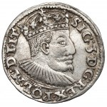 Sigismund III. Vasa, Trojak 1595, Lublin - Axt-Wappen - SCHÖN / RAR