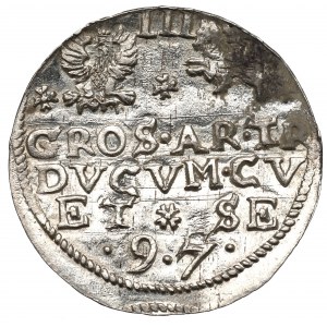 Duchy of Courland, 3 groschen 1597, Mitau