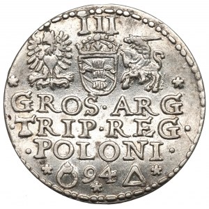 Sigismund III Vasa, 3 groschen 1594, Marienburg