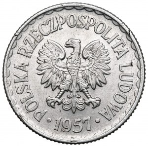Peoples Republic of Poland, 1 zloty 1957
