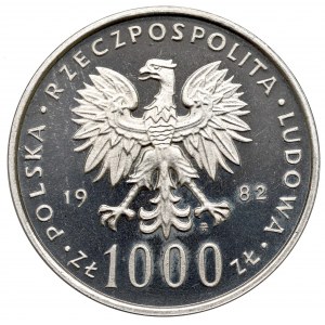 PRL, 1.000 złotych 1982 Jan Paweł II - Próba