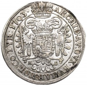 Ungarn, Leopold I., 1/2 Taler 1703 Kremnica