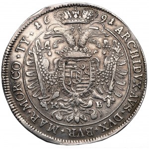 Węgry, Leopold I, Talar 1691, Kremnica