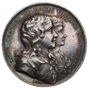 Frankreich, Ludwig XVII., Medaille für die Kinder von Ludwig XVI. und Marie Antoinette 1794