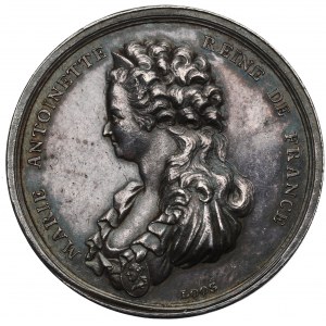 Frankreich, Medaille zum Gedenken an den Tod von Marie Antoinette 1793