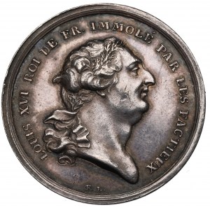 Francja, Napoleon, Medal na pamiątkę śmierci Ludwika XVI 1793
