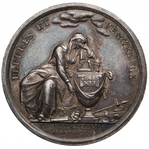 Francja, Napoleon, Medal na pamiątkę śmierci Ludwika XVI 1793