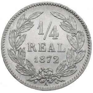 Honduras, 1/4 real 1872 - Muster