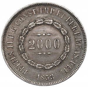 Brasil, 2.000 reis 1853