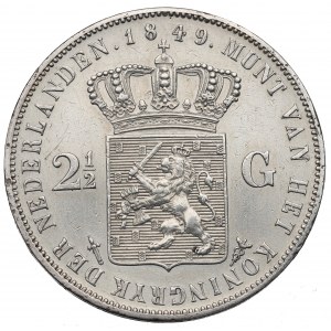Niederlande, 2-1/2 Gulden 1849