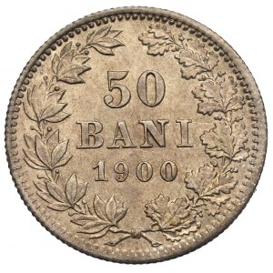 Romania, Carol I, 50 bani 1900