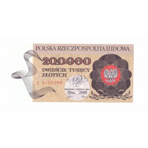 Volksrepublik Polen, 200.000 Zloty 1989 E - RARE
