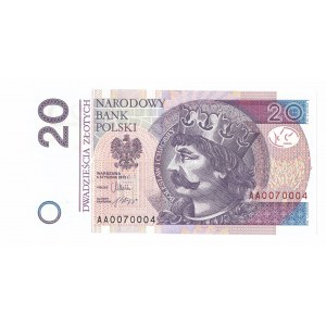 20 złotych 2012 AA - ciekawy numer - 0070004