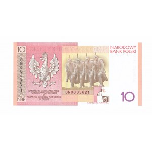 The Third Republic, PLN 10, 2008 - 90th Anniversary of the Restoration of Independence.