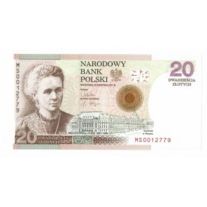 III RP, 20 złotych 2011, Maria Skłodowska-Curie