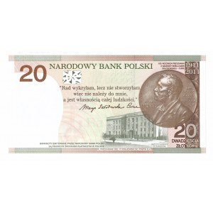 III RP, 20 PLN 2011, Maria Skłodowska-Curie