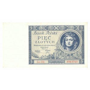 II RP, 5 złotych 1930 DU