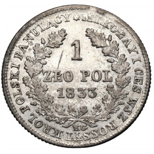 Poland under Russia, Nicholas I, 1 zloty 1833