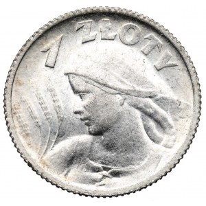 II RP, 1 Zloty 1924 (Horn und Fackel), Paris Frau und Ohren