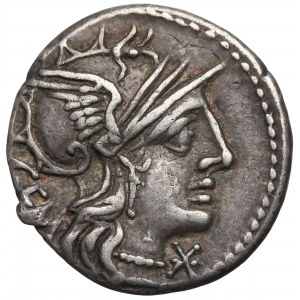 Republika Rzymska, Marcus Aburius (130 r p.n.e), Denar
